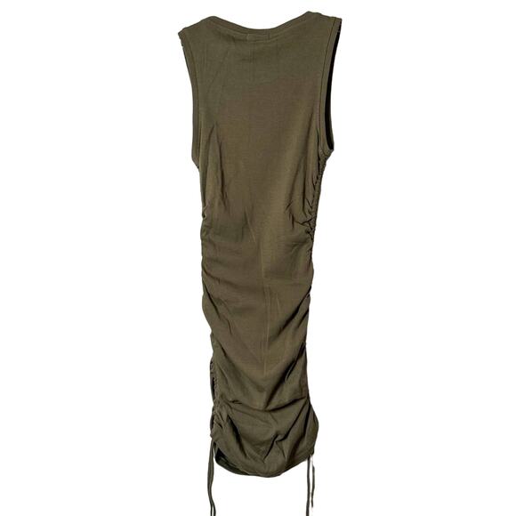 NEW with tags Good American Green Ruched Tank Mini Dress, NWT, Medium, MSRP $119 - Picture 11 of 14